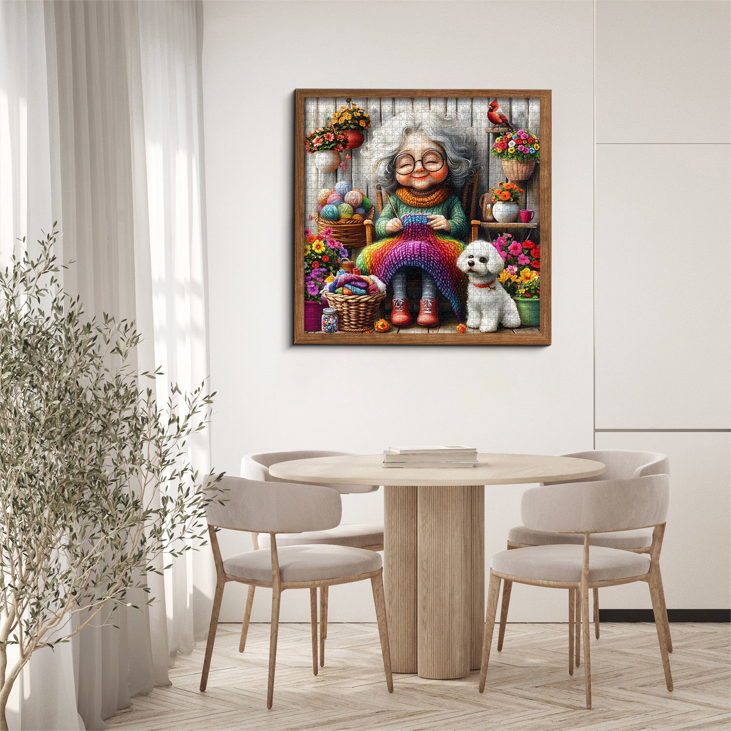 Grandma's Cozy Knit Jigsaw Puzzle 1000 Pieces