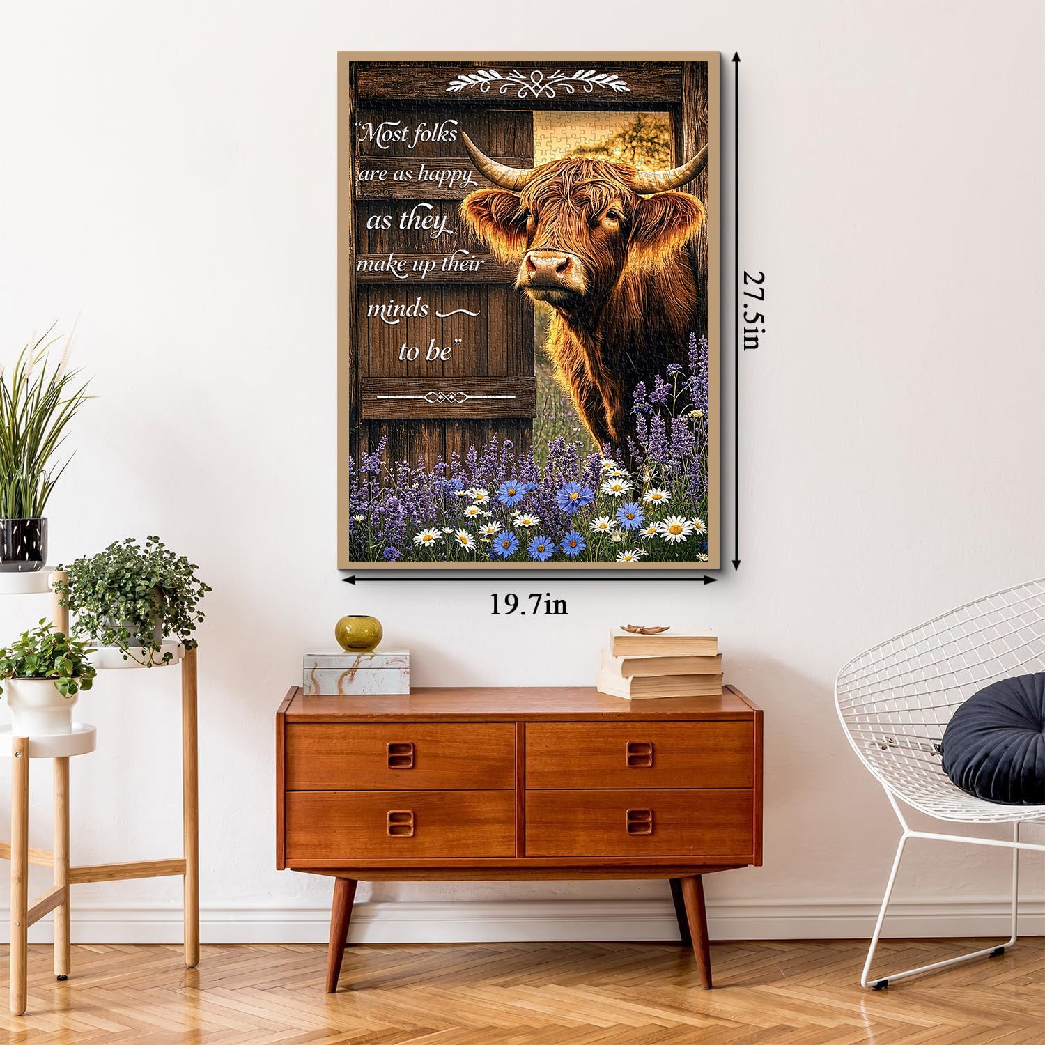 Highland Cow Joy Jigsaw Puzzle 1000 Pieces