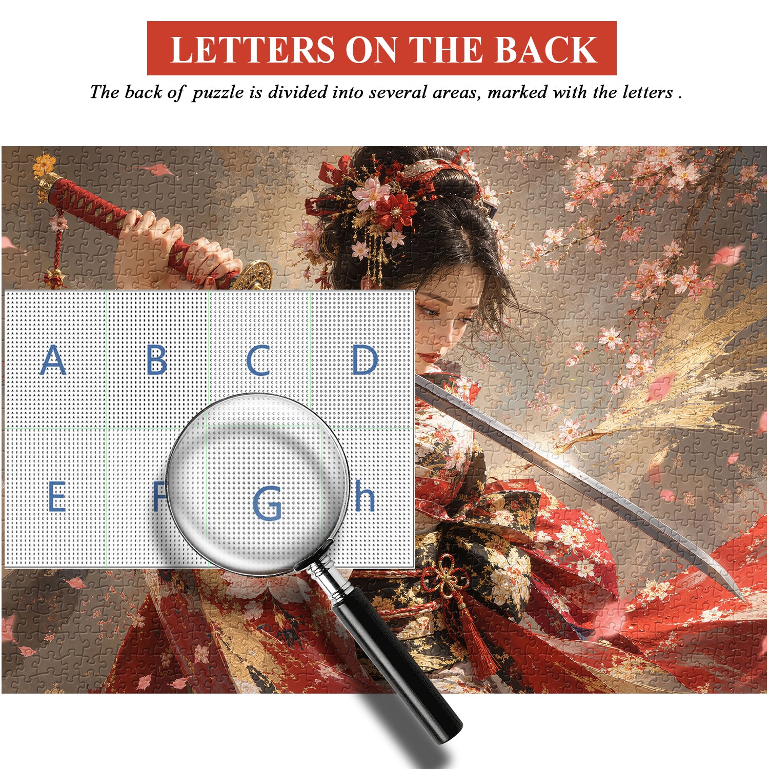 Sakura Katana Lady Puzzle 1000 Teile