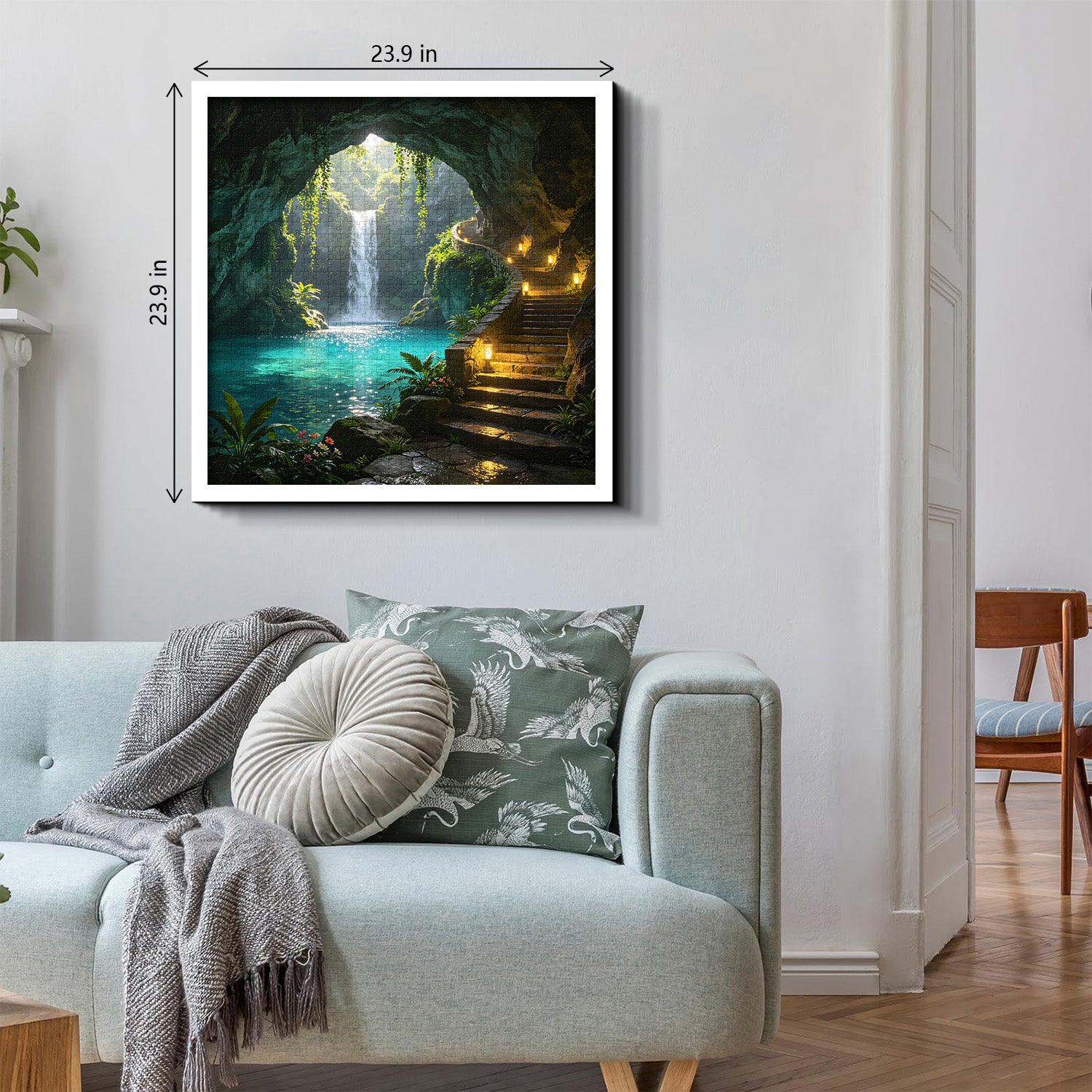 Türkisfarbenes Pool-Grotto-Puzzle, 1000 Teile