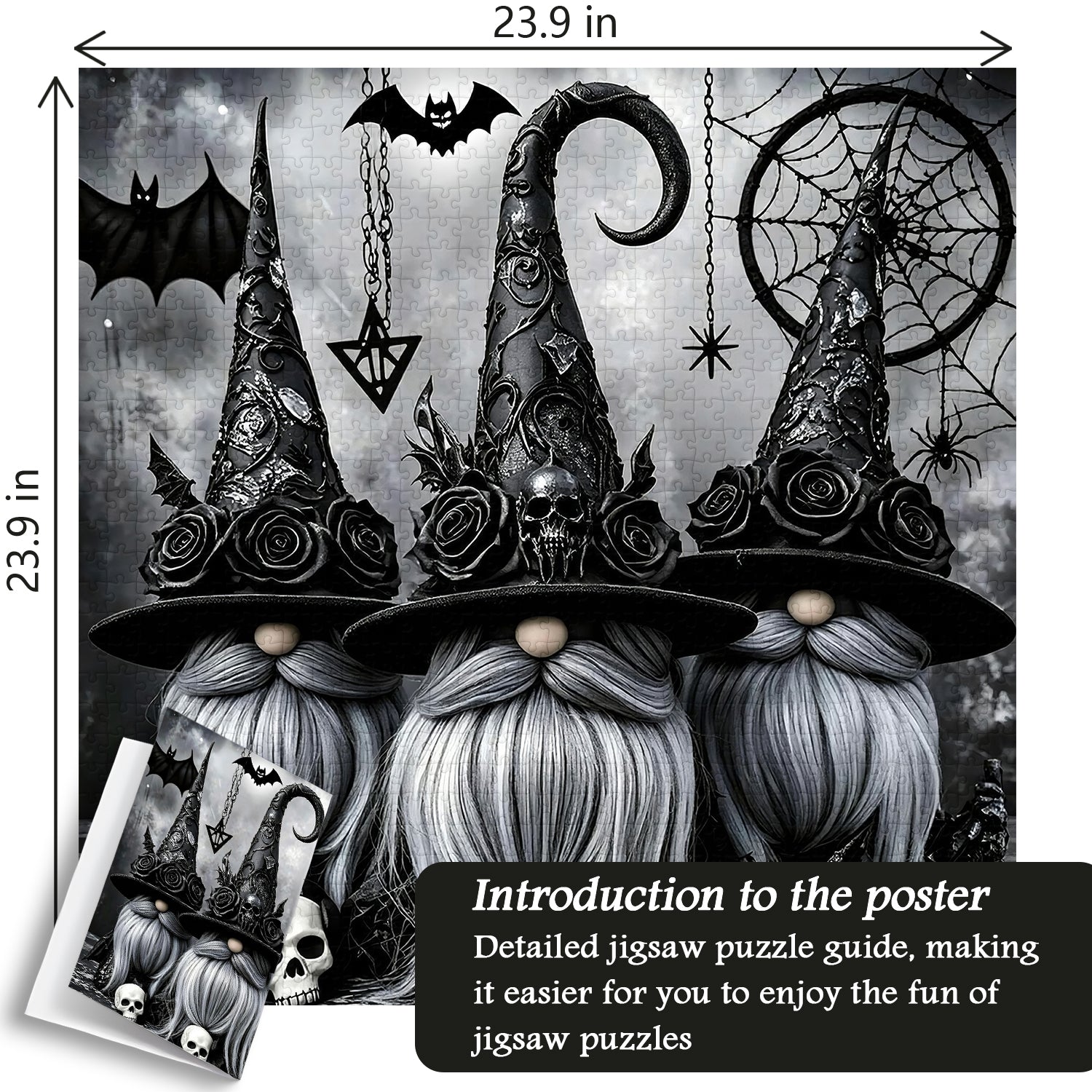 Gothic Halloween Gnomes Puzzle 1000 Teile