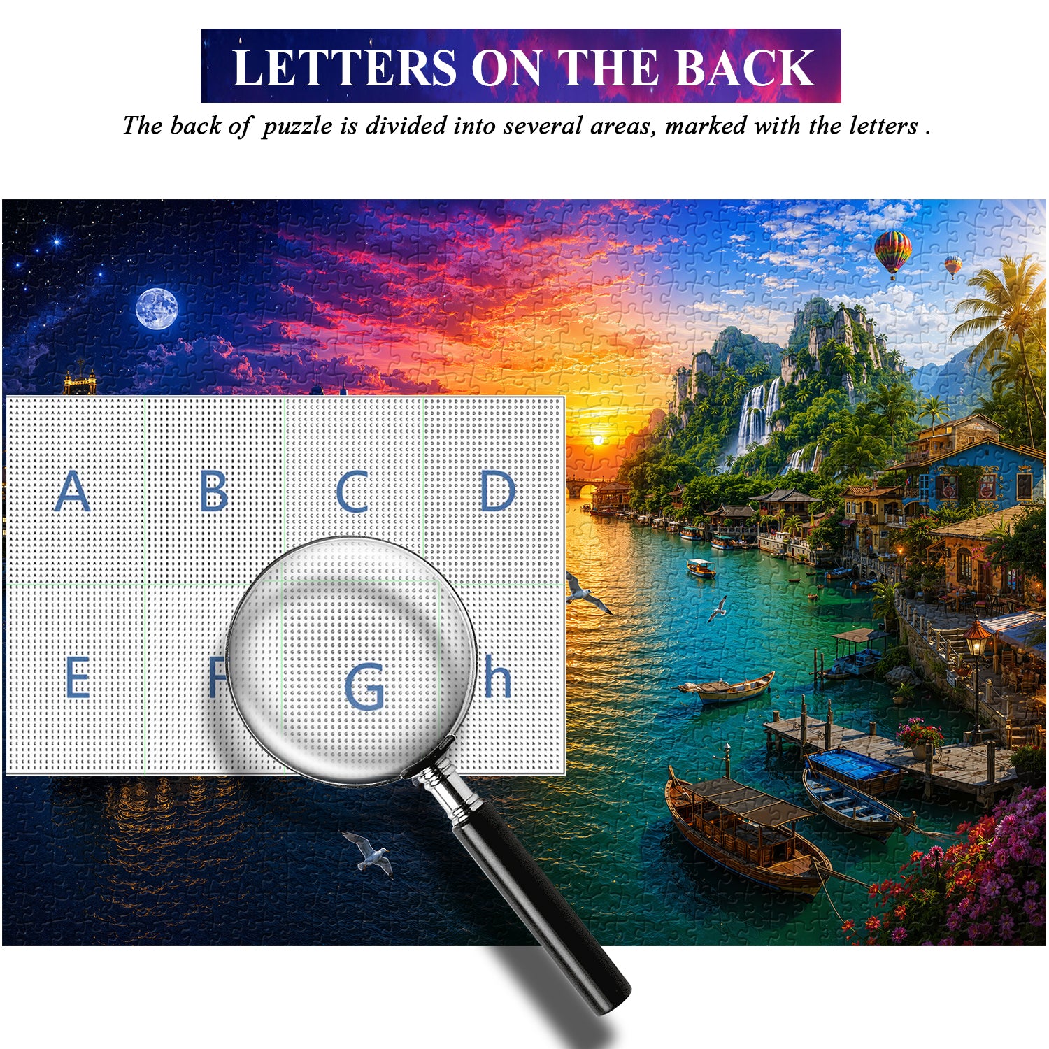River City Sunset Puzzle 1000 Teile