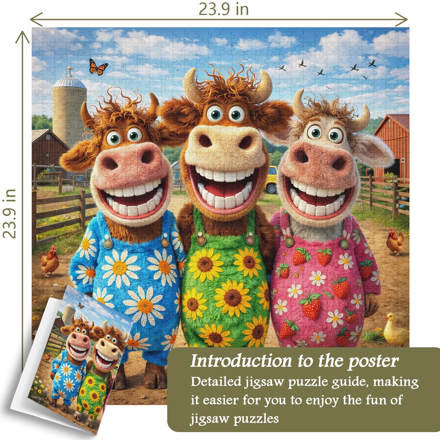 Happy Farm Friends Puzzle 1000 Teile