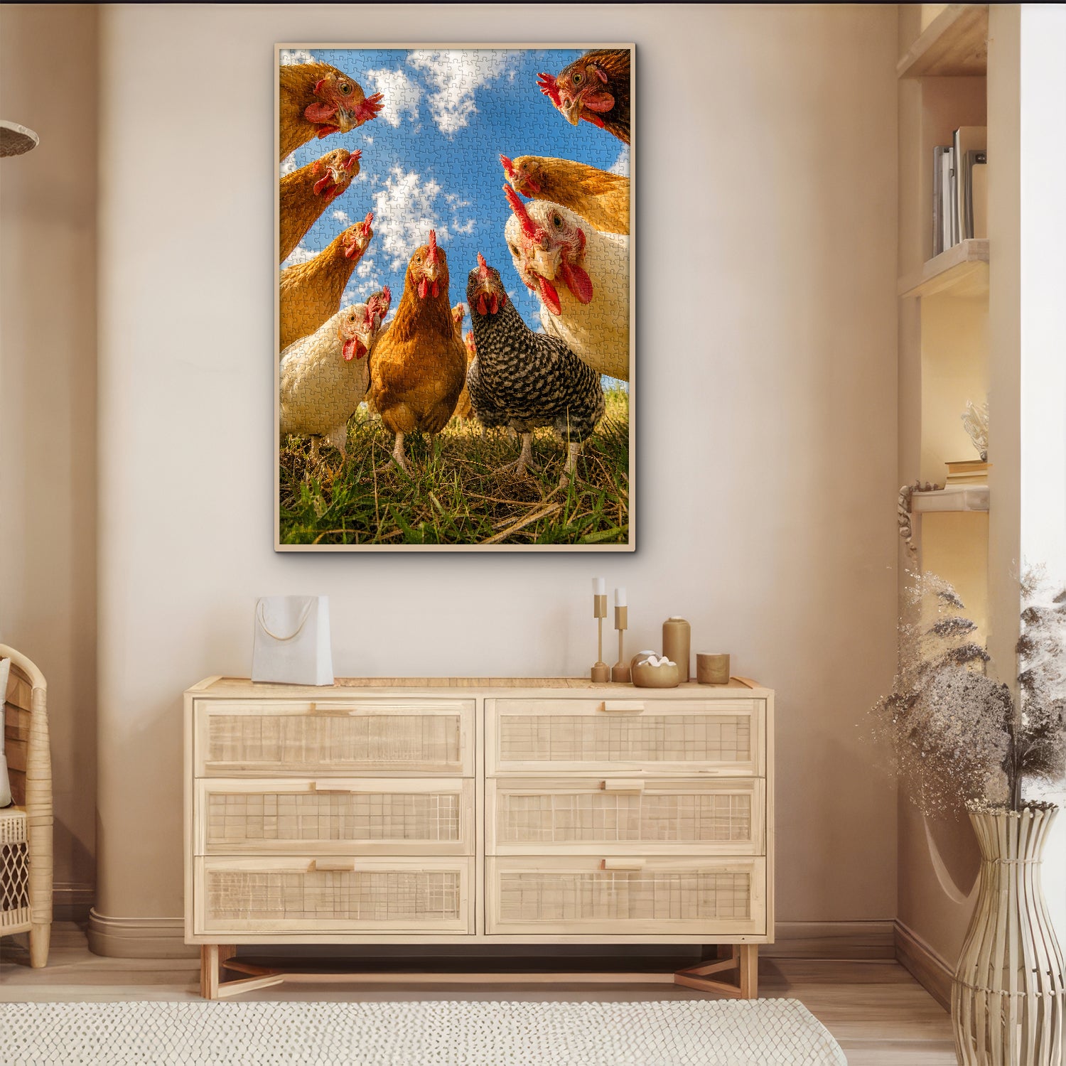 Curious Hen Crew Jigsaw Puzzle 1000 Pieces