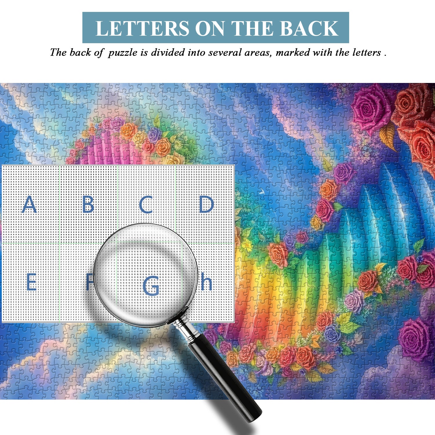 Regenbogenstufen-Puzzle 1000 Teile