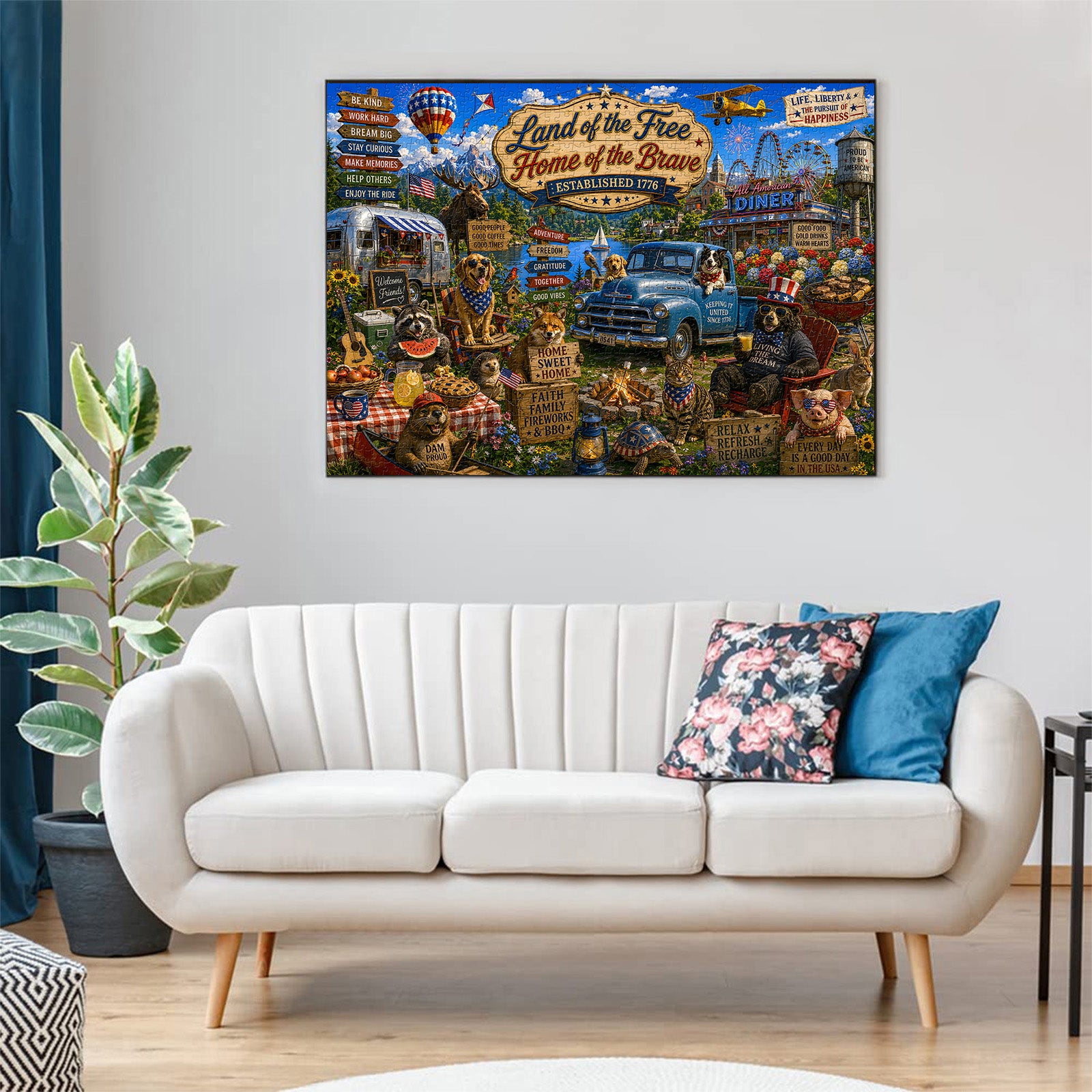 Land der kostenlosen Puzzle 1000 Teile