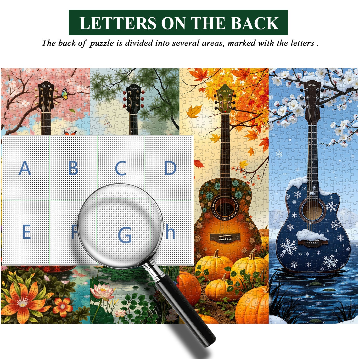 Four Seasons Guitar Jigsaw Puzzle 1000 Pieces