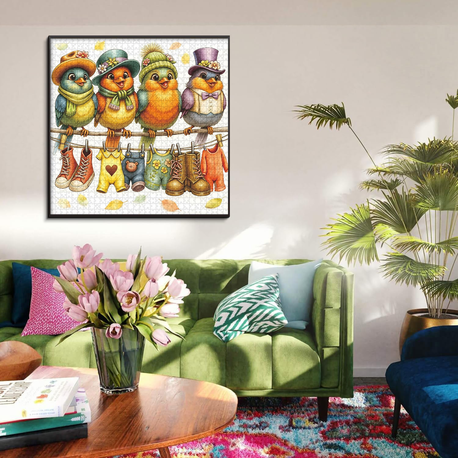 Vogel-Anziehtag-Puzzle, 1000 Teile