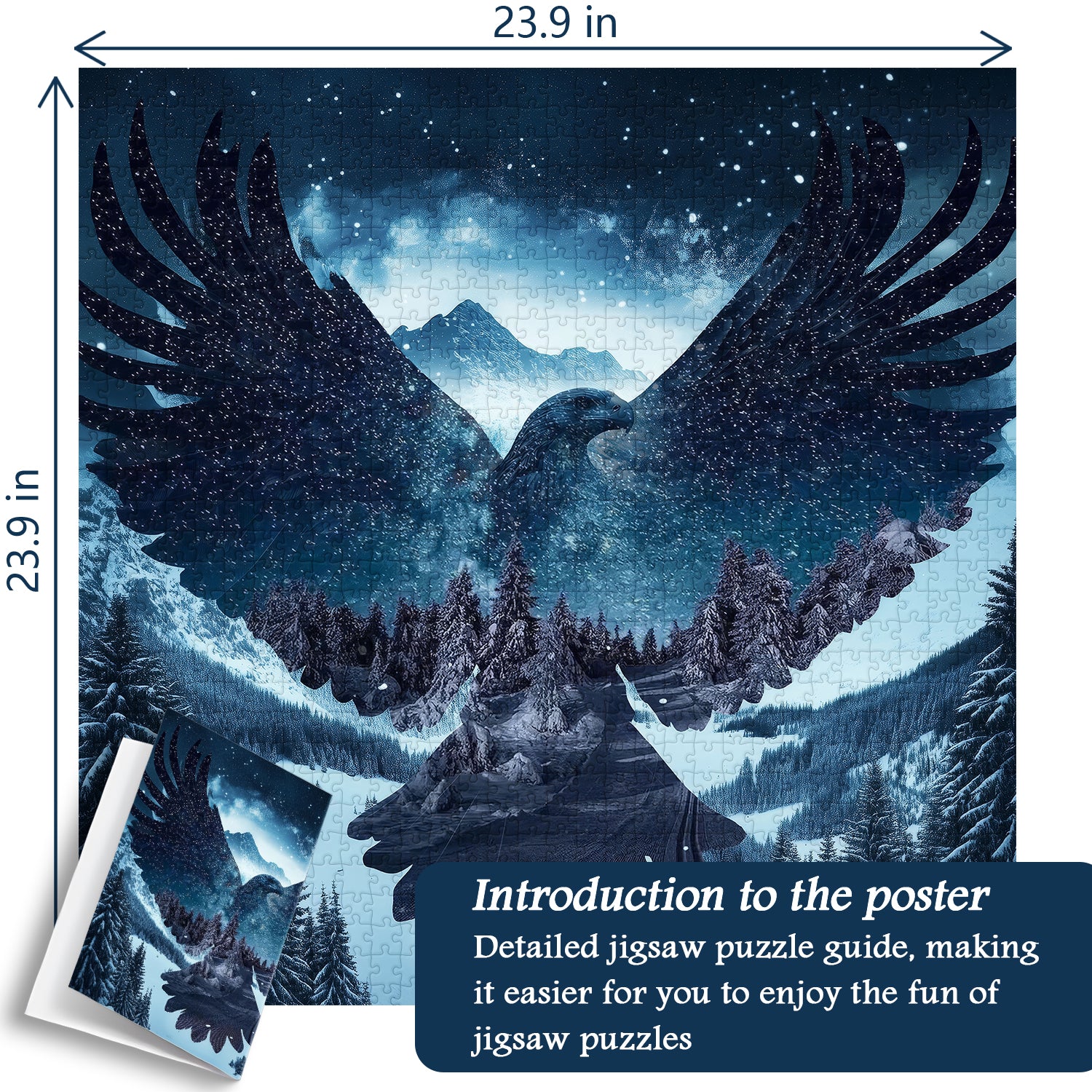 Frosty Summit Soar Jigsaw Puzzle 1000 Stücke