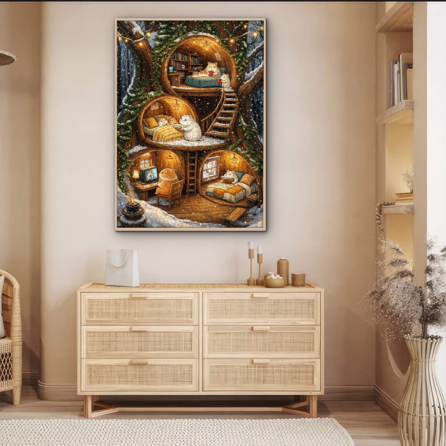 Gemütliches Mäusehütten-Puzzle, 1000 Teile