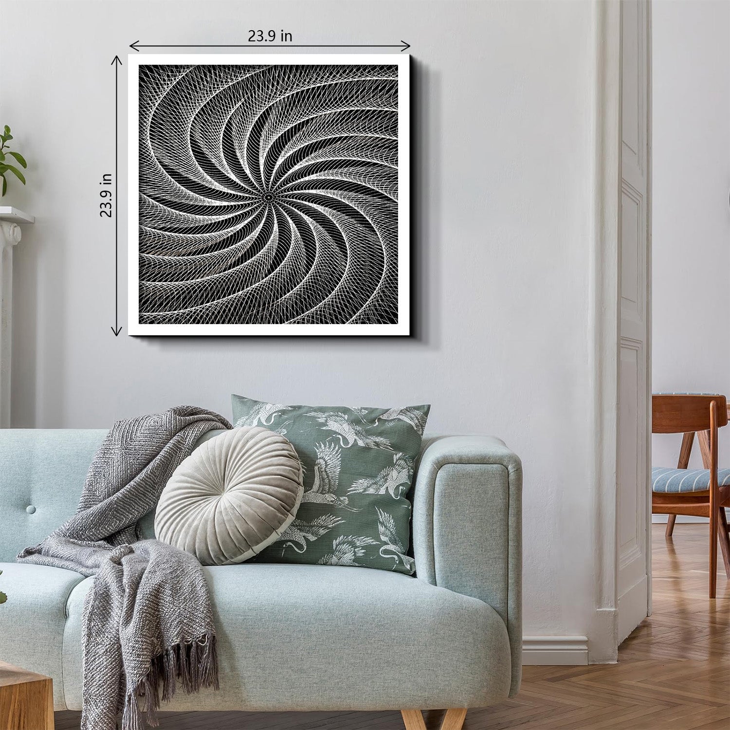 Black White Vortex Jigsaw Puzzle 1000 Pieces