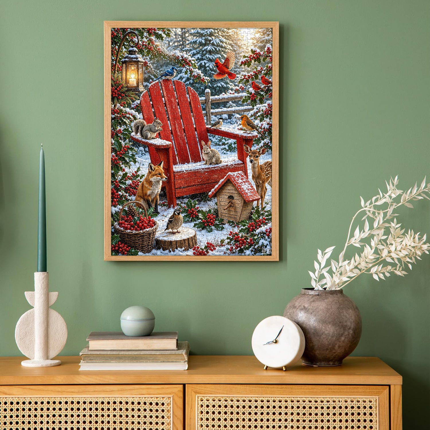 Snowy Forest Friends Puzzle 1000 Teile