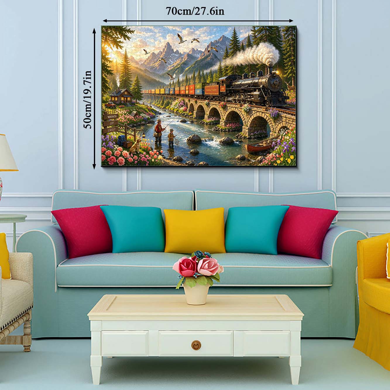 Valley Steam Train Puzzle 1000 Teile