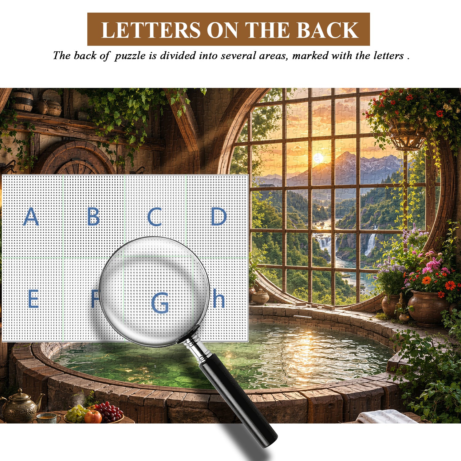 Sunset Spa Cottage Puzzle 1000 Teile