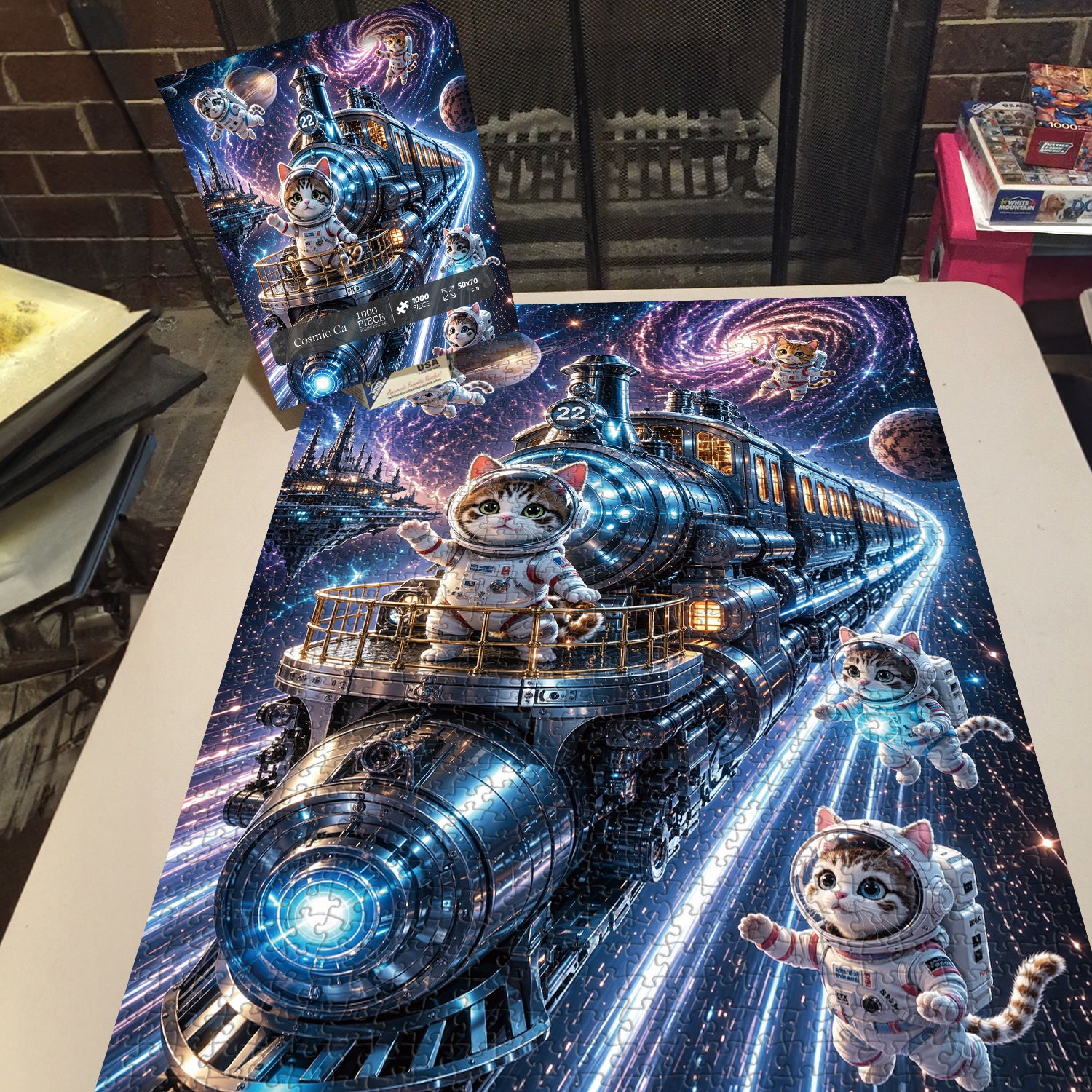 Kosmische Katze Puzzle 1000 Teile