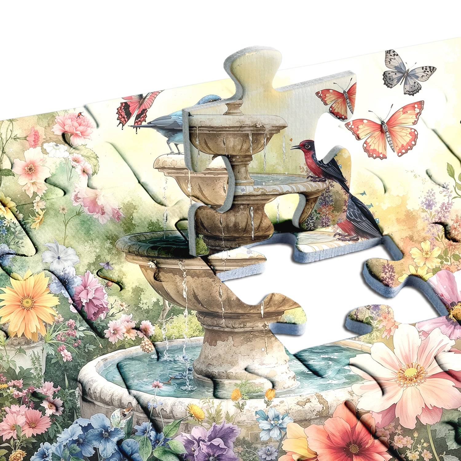 Gartenbrunnen-Puzzle 1000 Teile