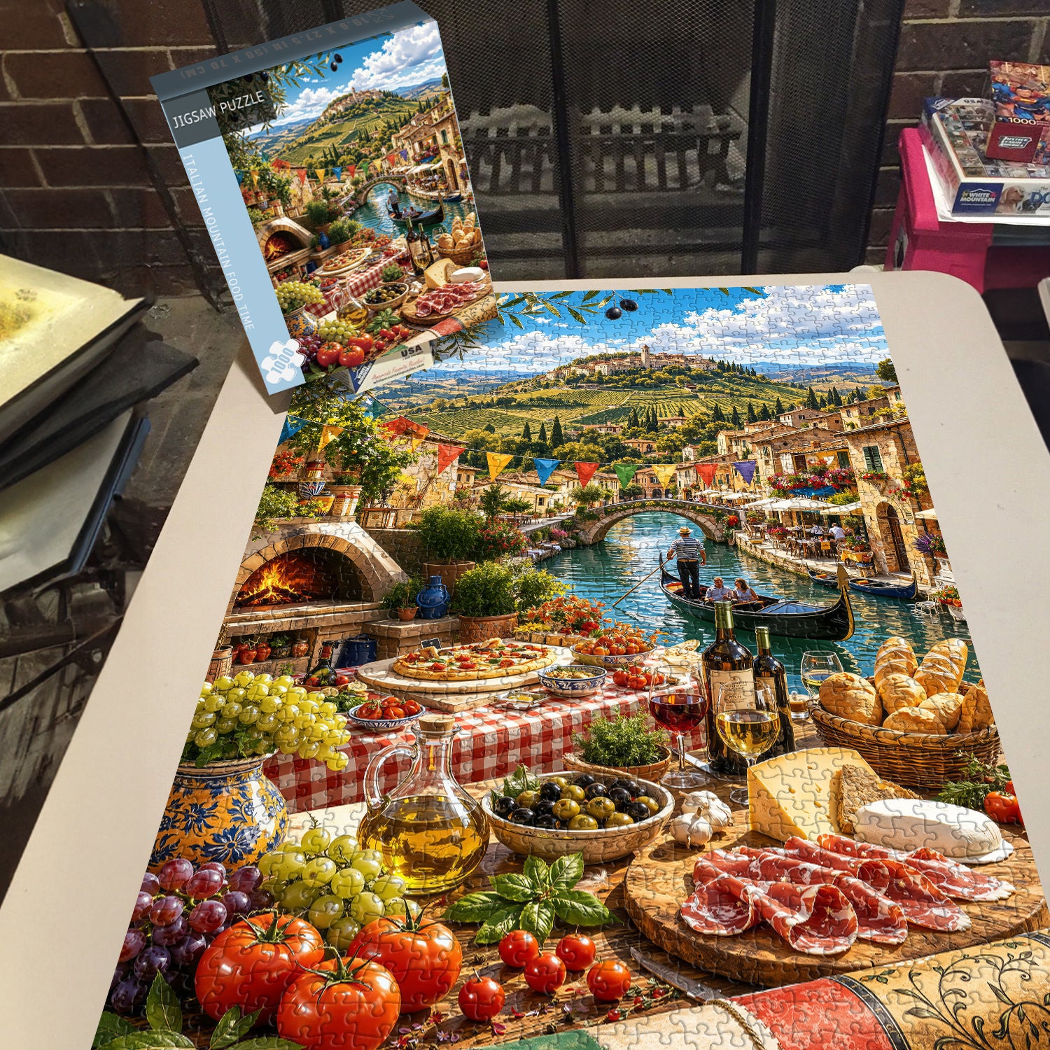 Italian Mountain Food Time Jigsaw Puzzle 1000 Pieces