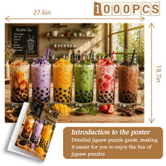 Sunlit Boba Time Jigsaw Puzzle 1000 Pieces