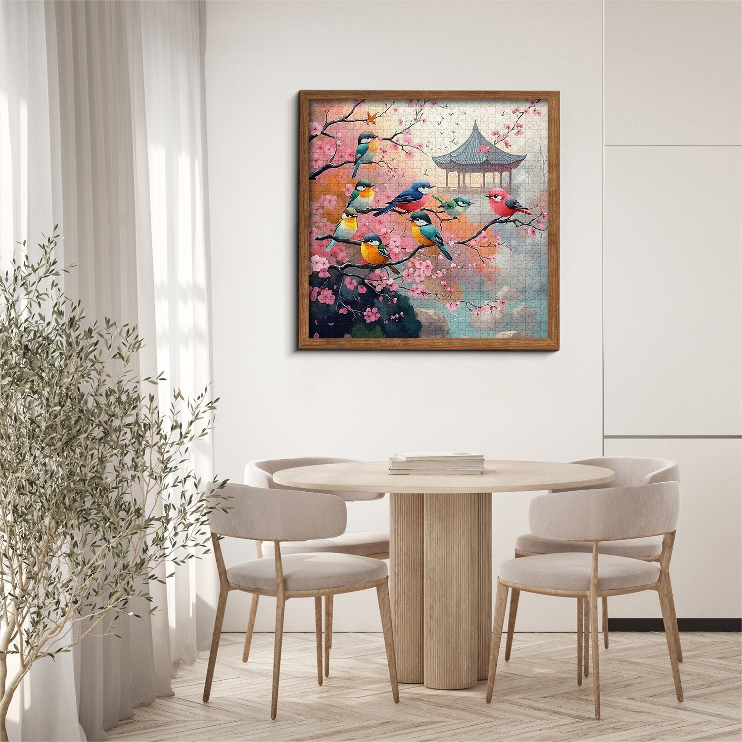 Cherry Blossom Birds Jigsaw Puzzle 1000 Pieces