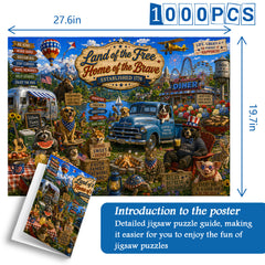 Land der kostenlosen Puzzle 1000 Teile
