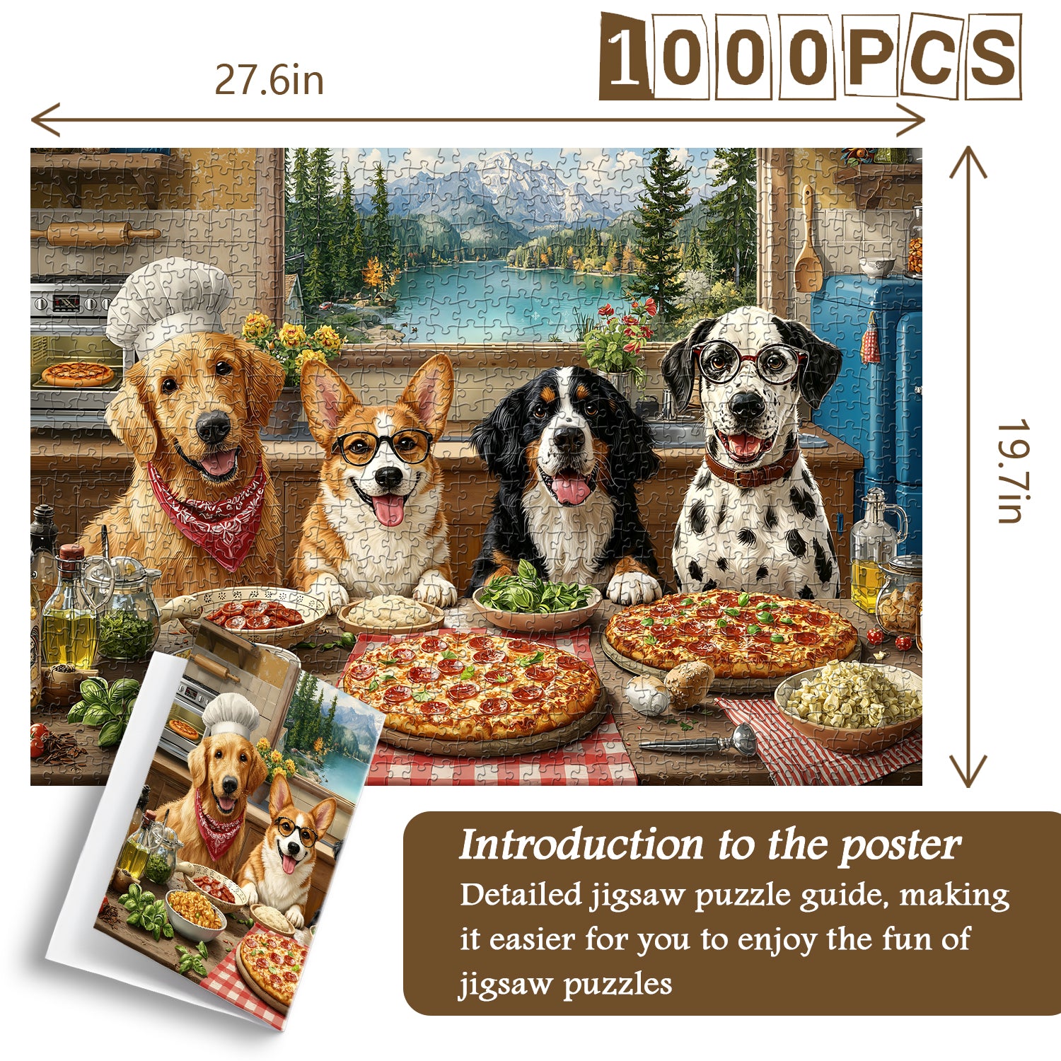 Lakeside Pizza Crew Puzzle 1000 Teile