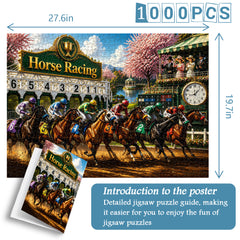 Blossom Horse Race Jigsaw Puzzle 1000 Pieces