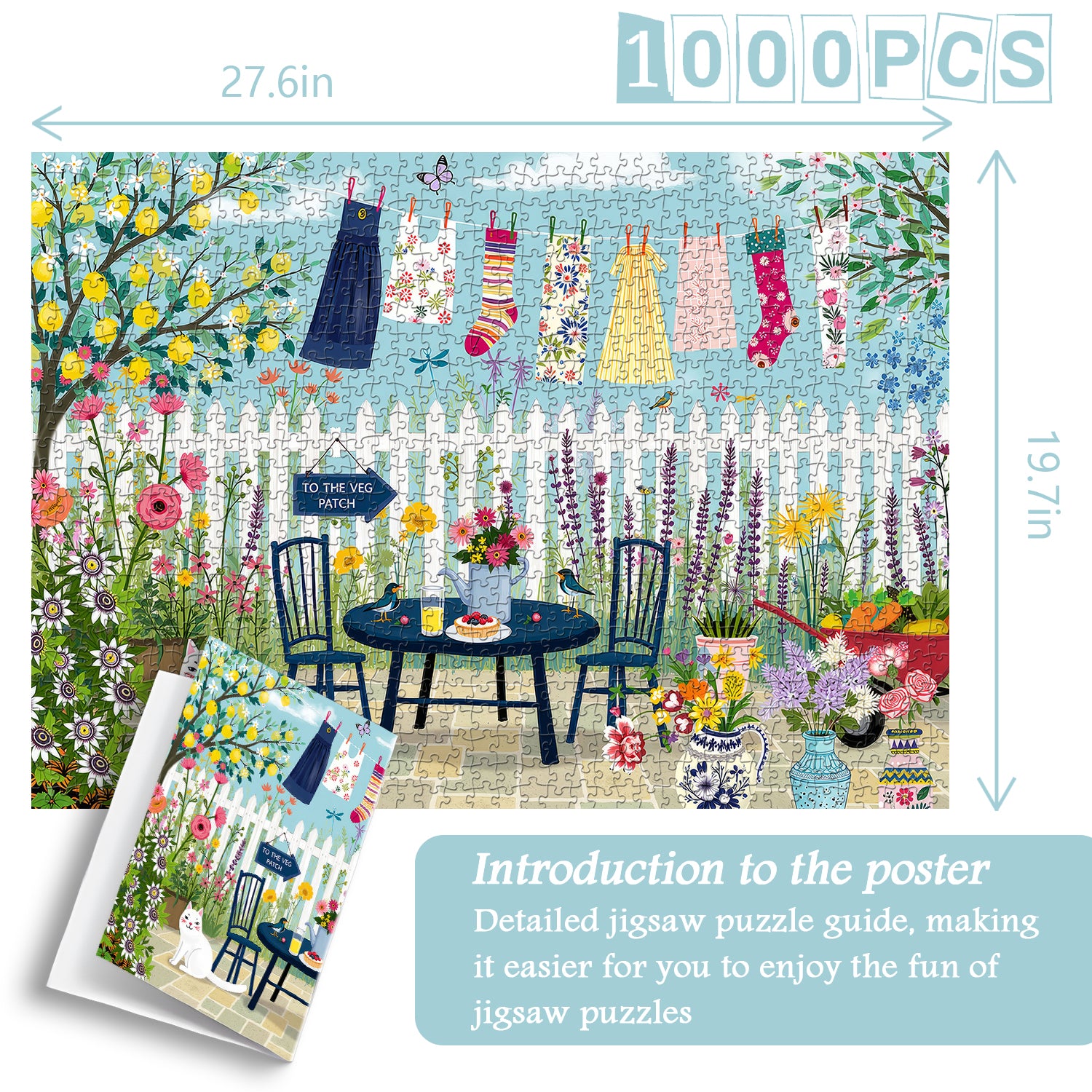 Frühlingshof-Puzzle 1000 Teile
