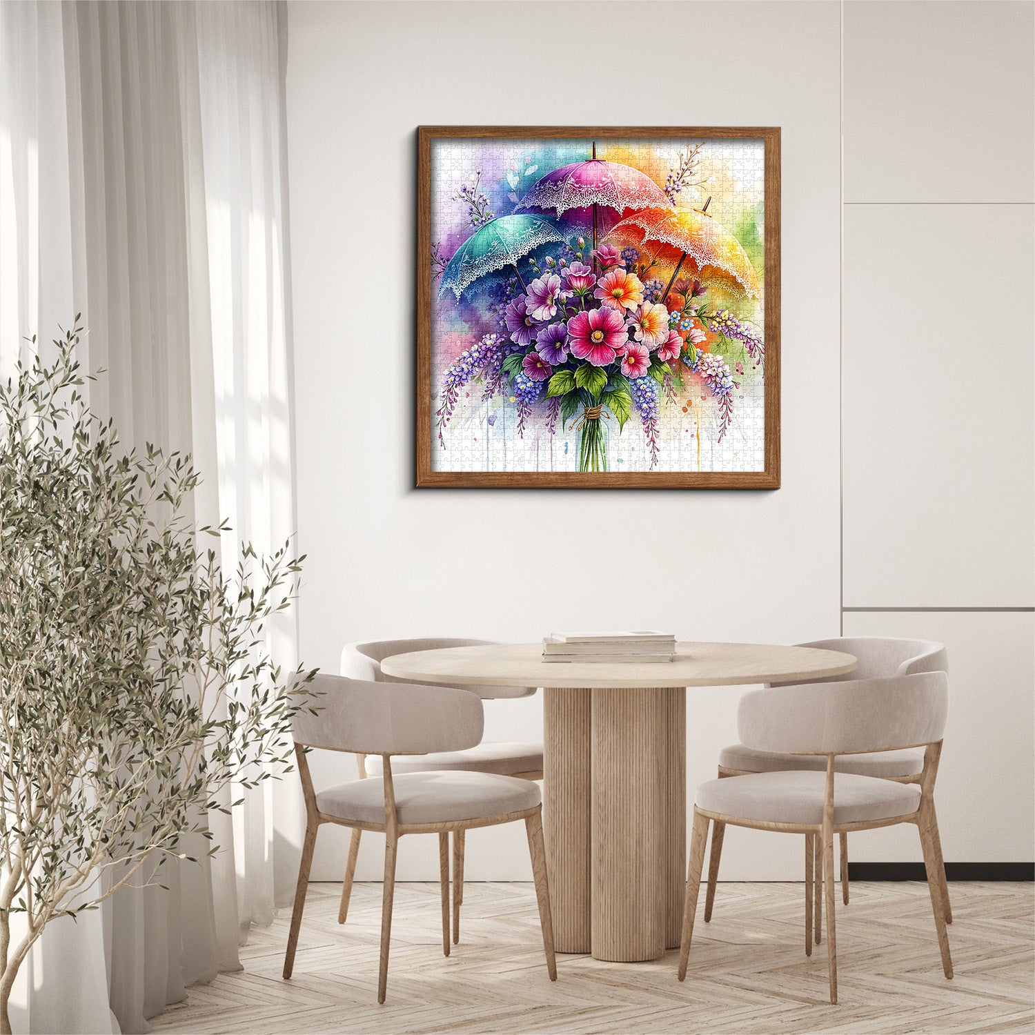 Umbrella Blooms Jigsaw Puzzle 1000 Pieces