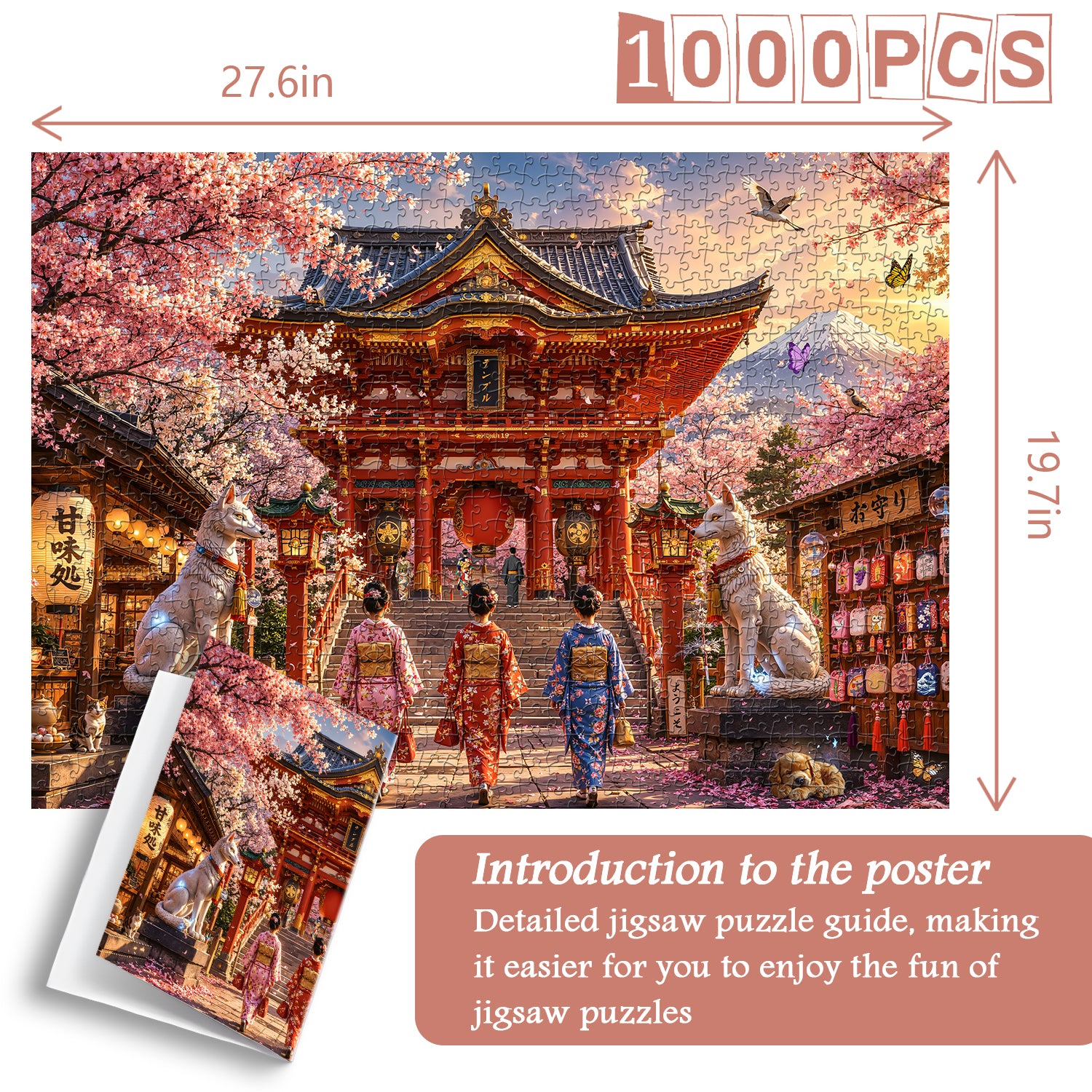 Japanisches Heiligtum-Puzzle 1000 Teile