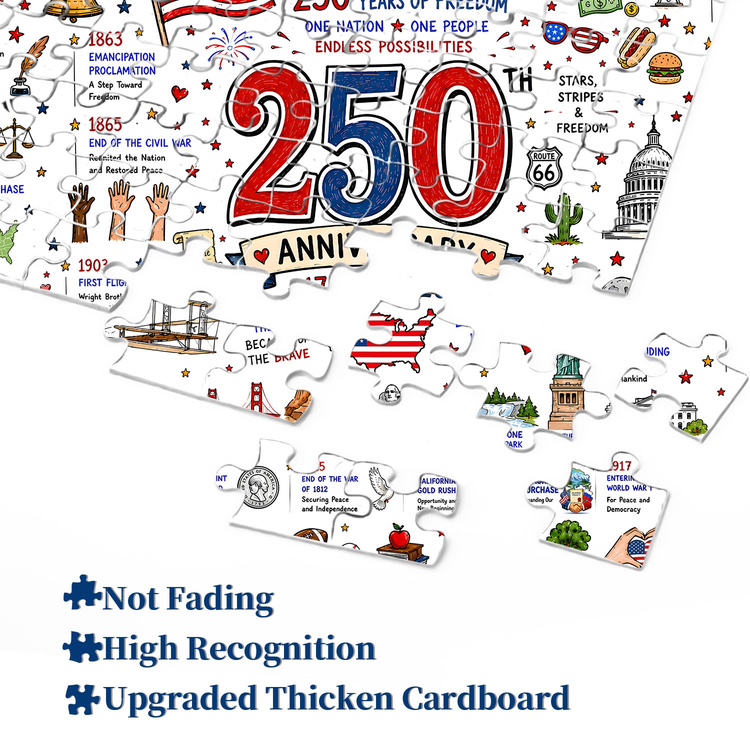 Patriotisches Amerika-Puzzle, 1000 Teile