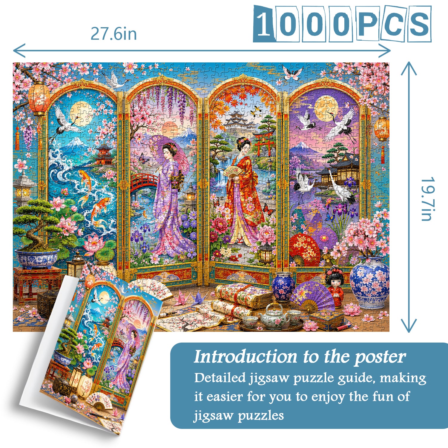 Japanisches Screen-Art-Puzzle 1000 Teile