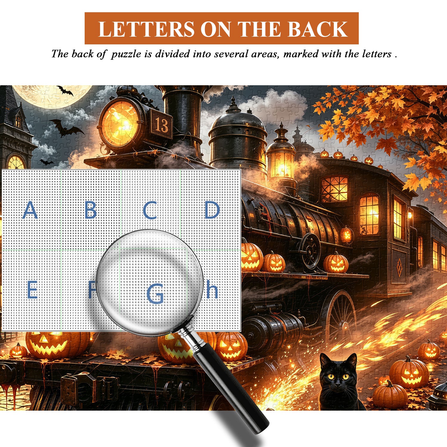 Halloween Ghost Train Jigsaw Puzzle 1000 Pieces