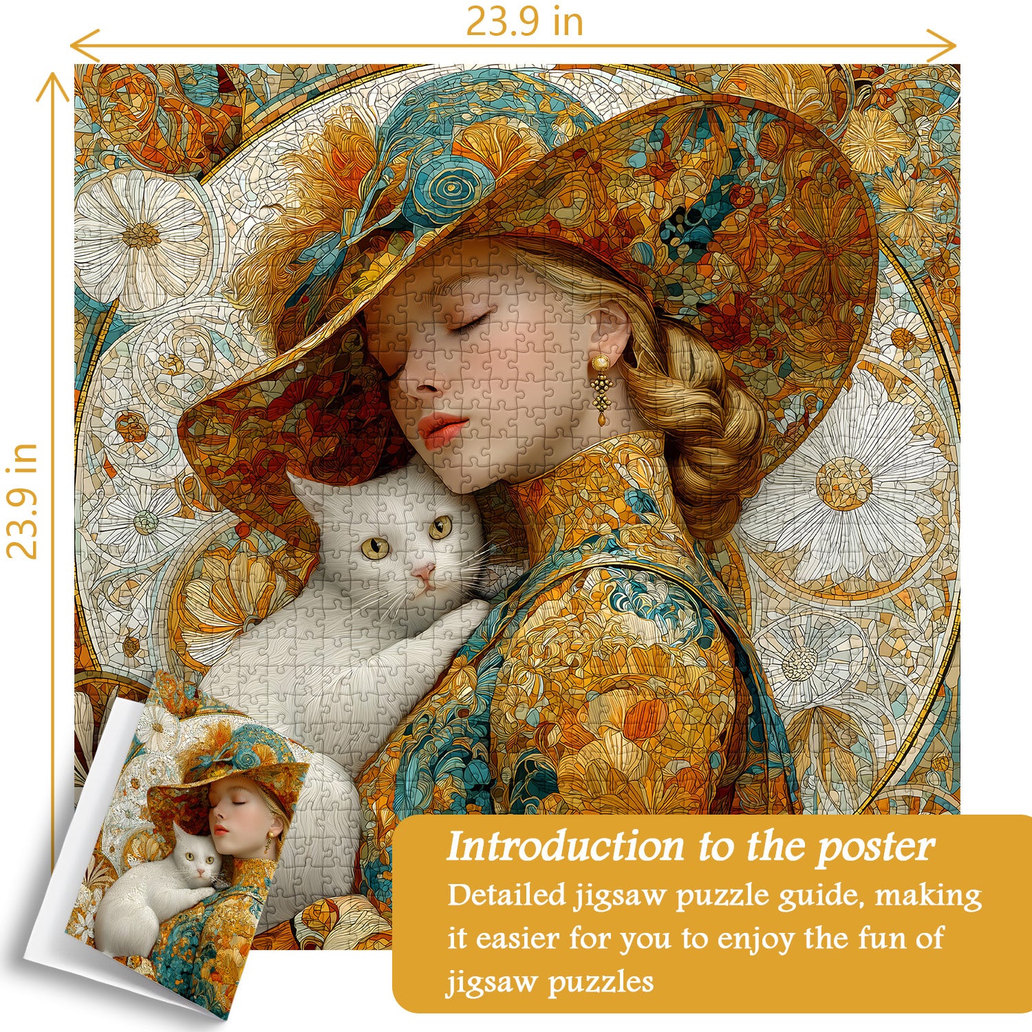 Puzzle mit floraler Eleganz, 1000 Teile