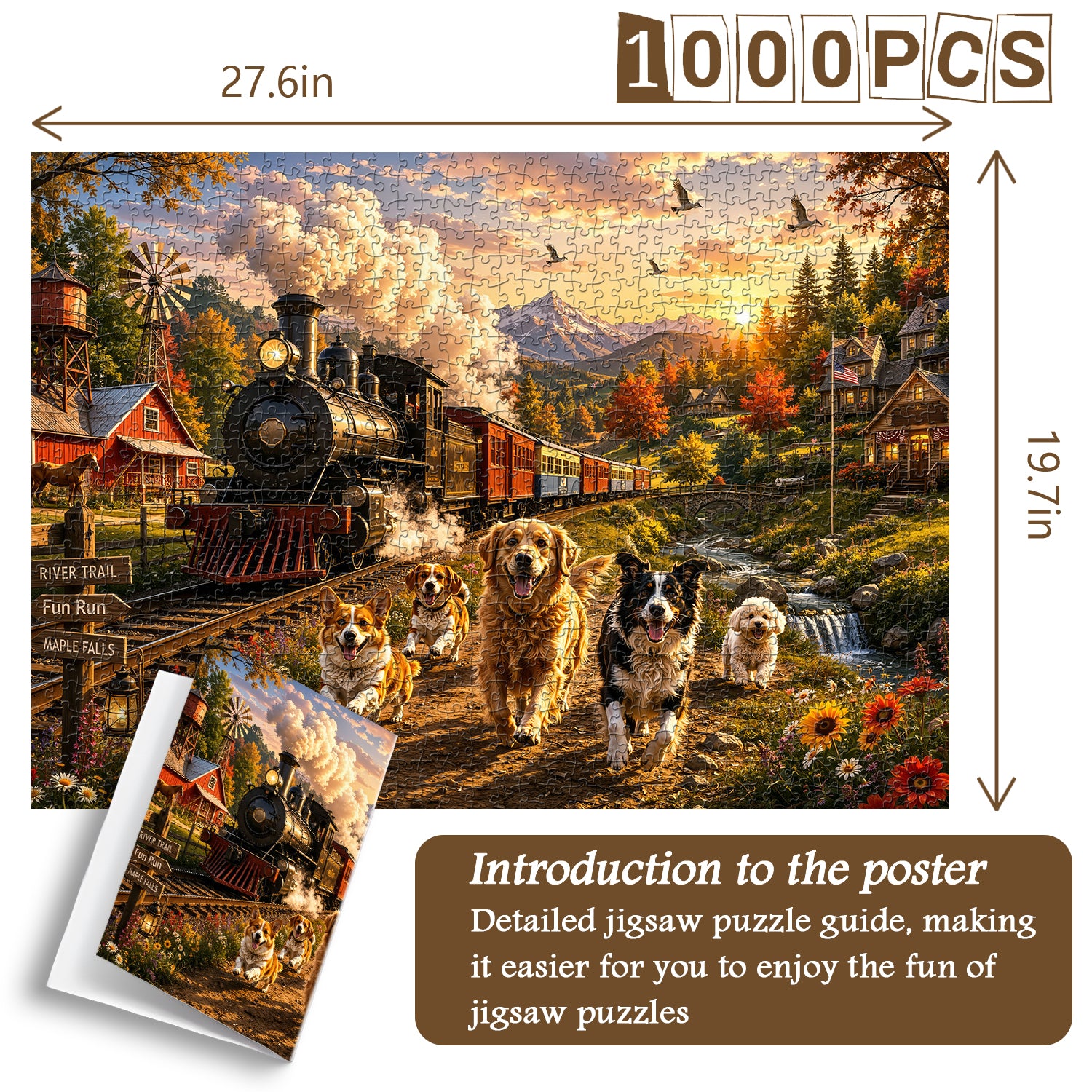Autumn Run Jigsaw Puzzle 1000 Pieces