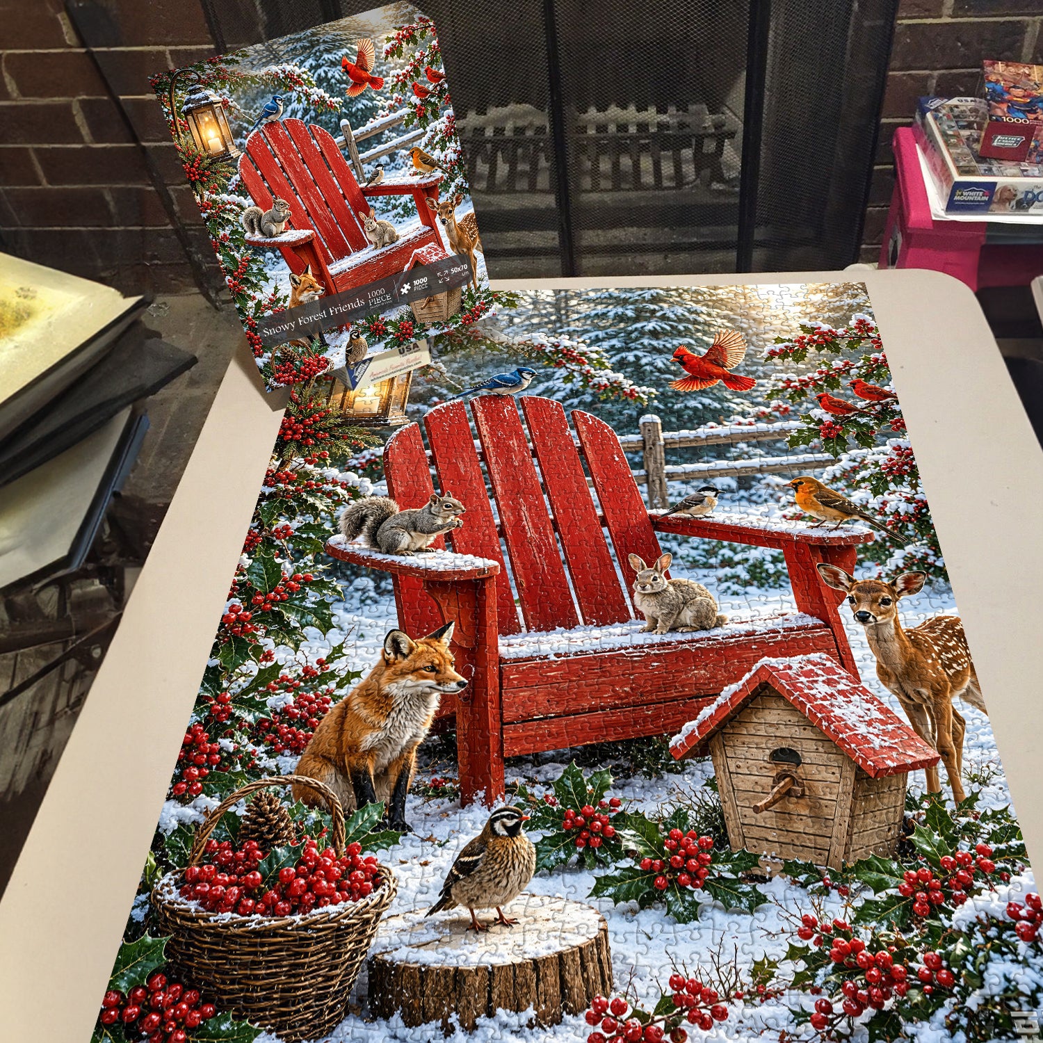 Snowy Forest Friends Puzzle 1000 Teile