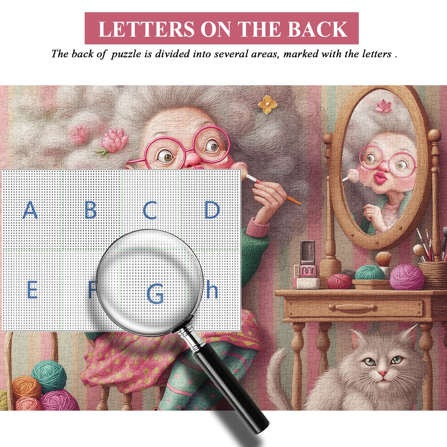 Blumiges Oma-Puzzle 1000 Teile