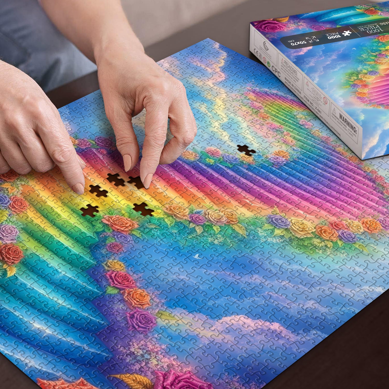 Regenbogenstufen-Puzzle 1000 Teile