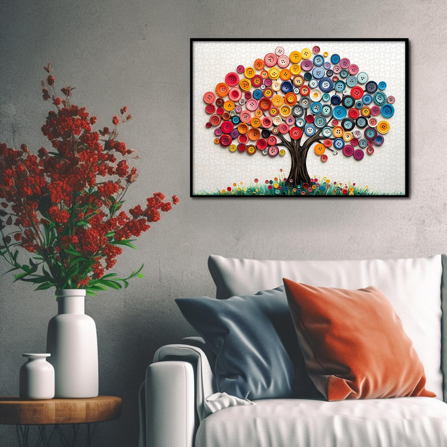 Tree of Button Jigsaw Puzzle 1000 Pieces
