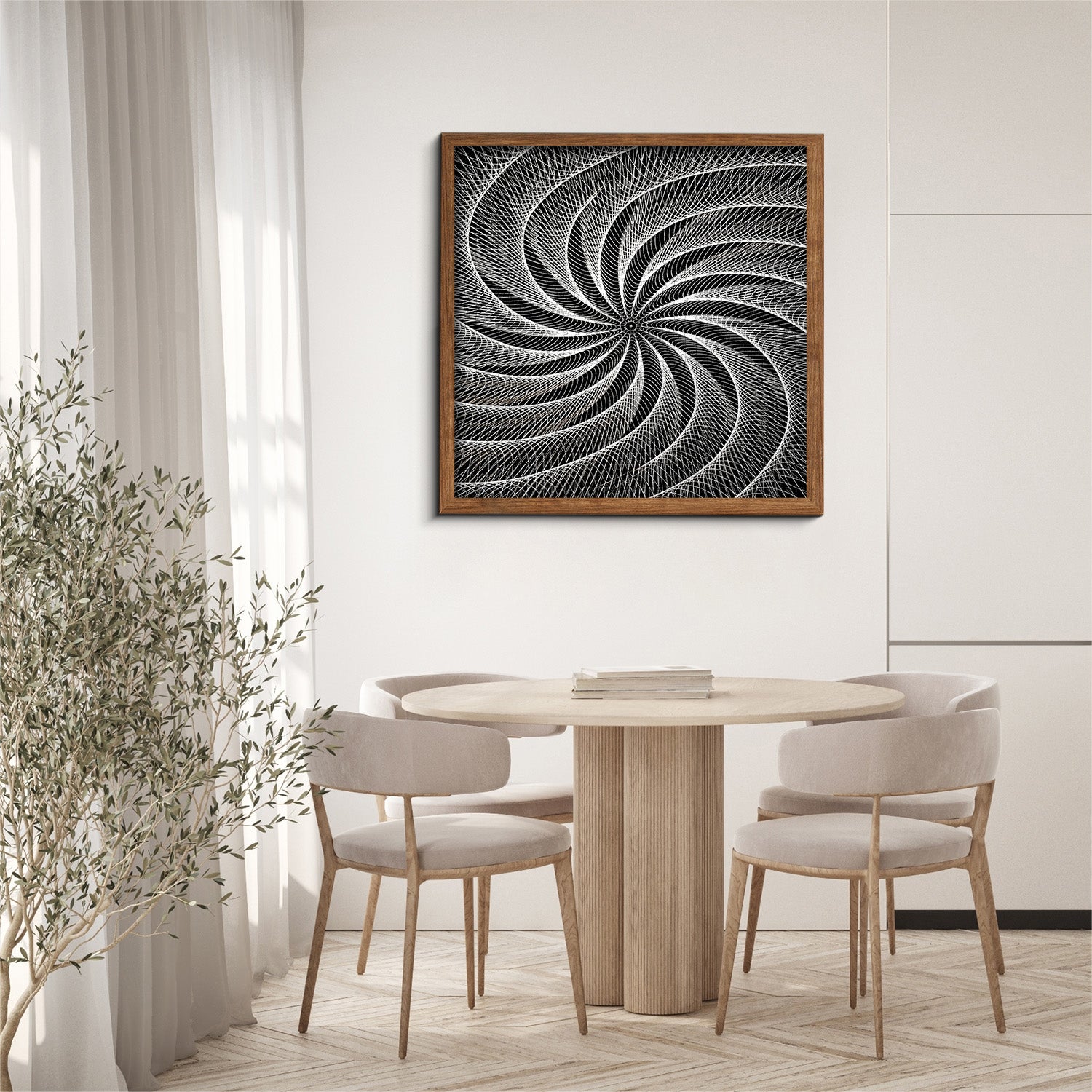 Black White Vortex Jigsaw Puzzle 1000 Pieces