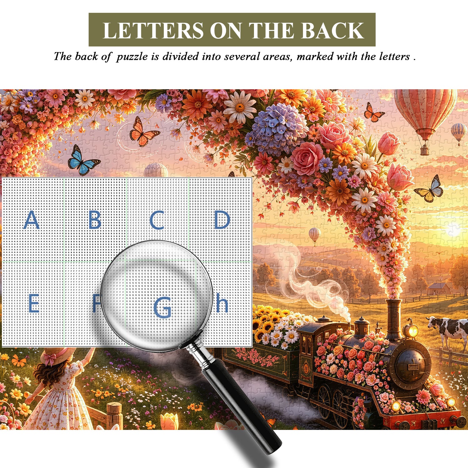 Sunset Bloom Railway Puzzle 1000 Teile