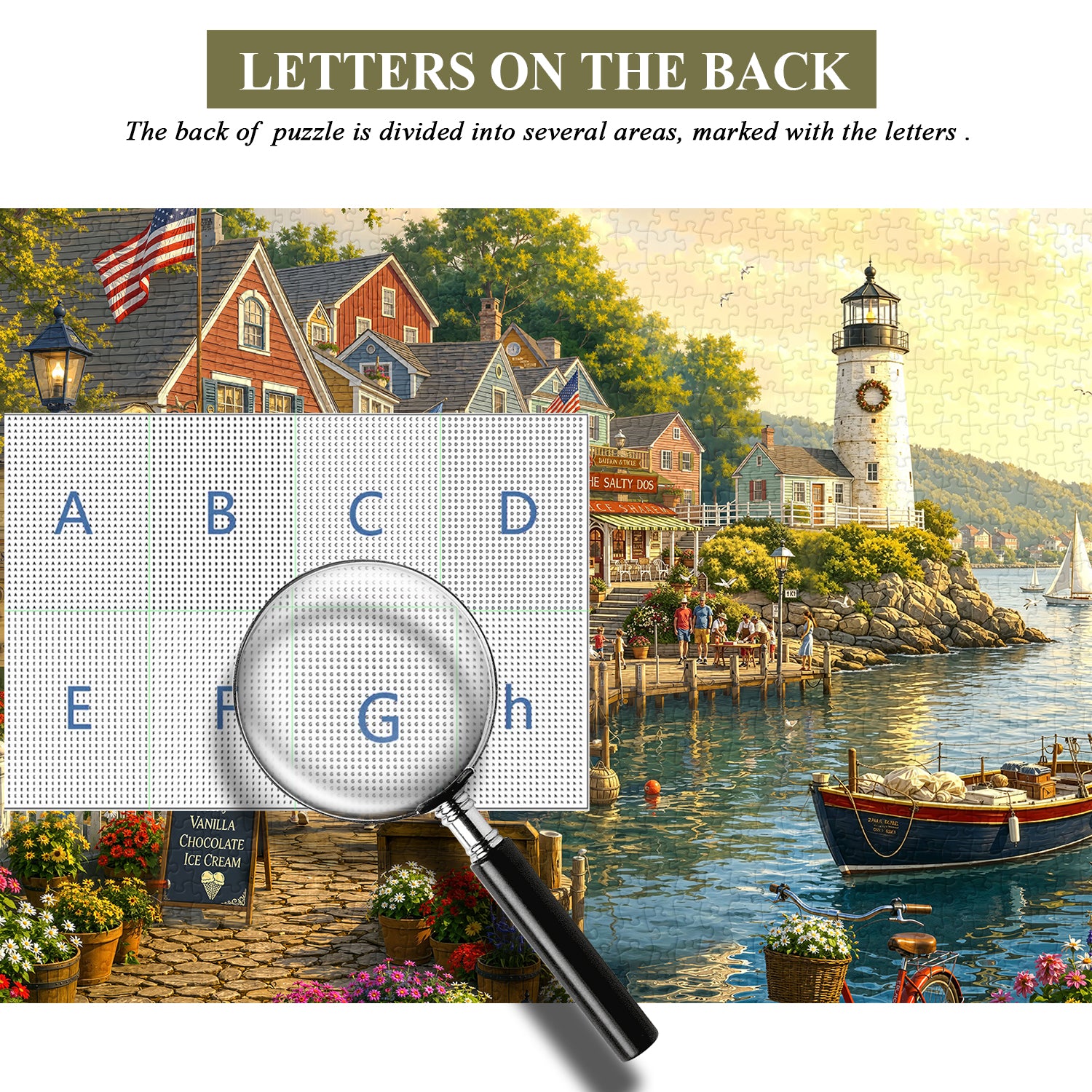 Village Harbor Jigsaw Puzzle 1000 Pieces