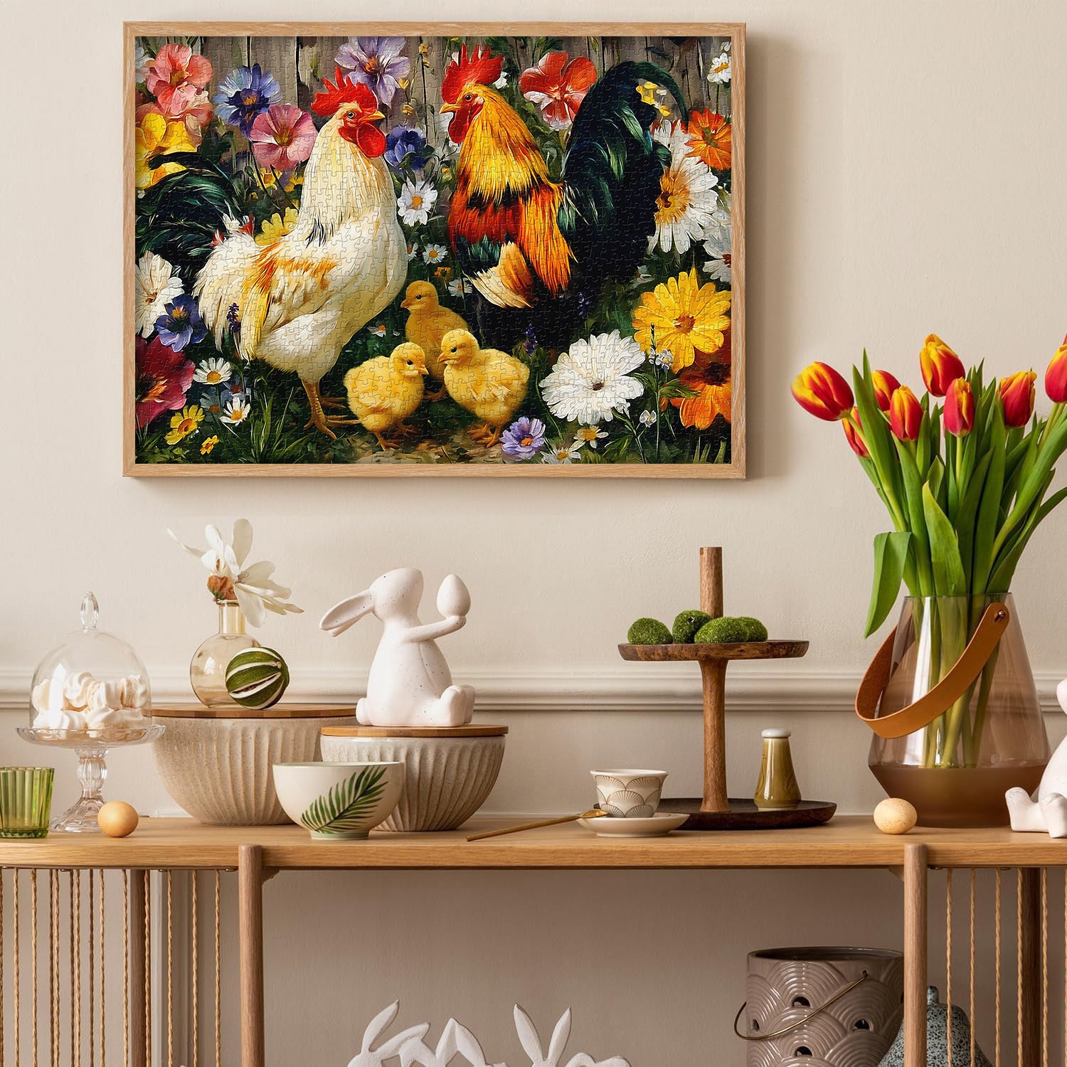 Hahn und Küken Puzzle 1000 Teile