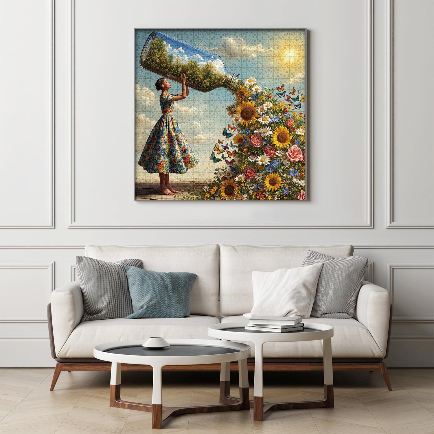 Frühlingsglas-Puzzle 1000 Teile