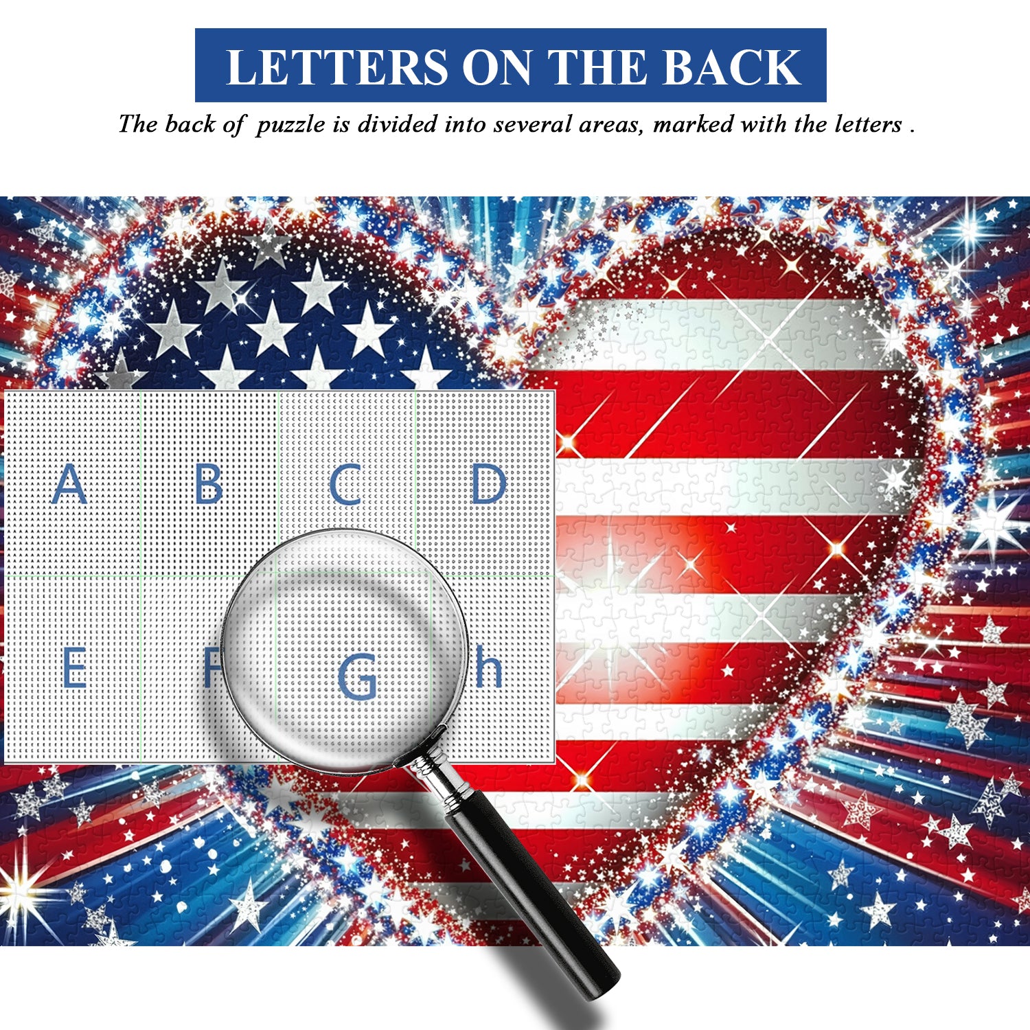 Patriot-Herz-Puzzle, 1000 Teile