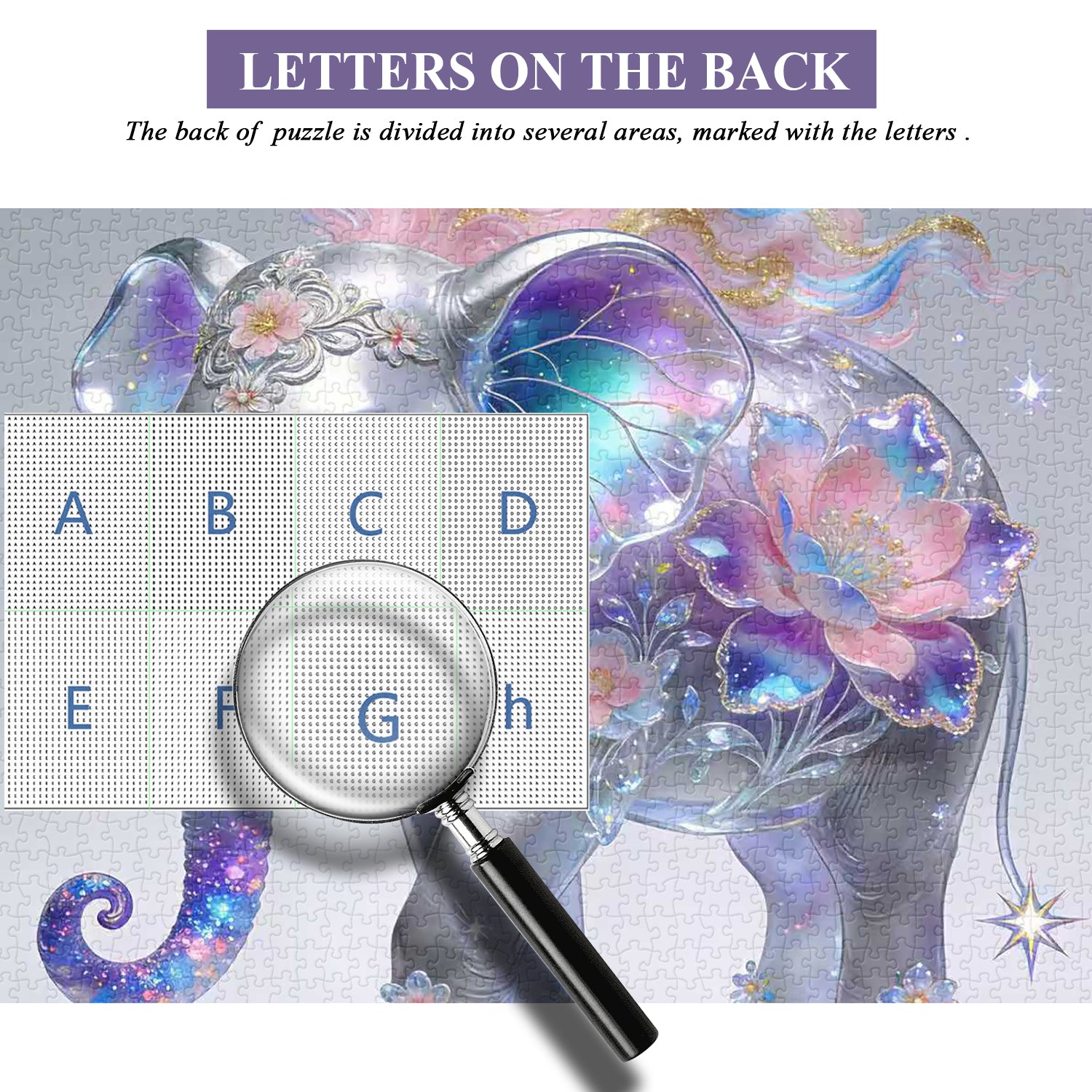 Galaxy Petal Elephant Jigsaw Puzzle 1000 Pieces