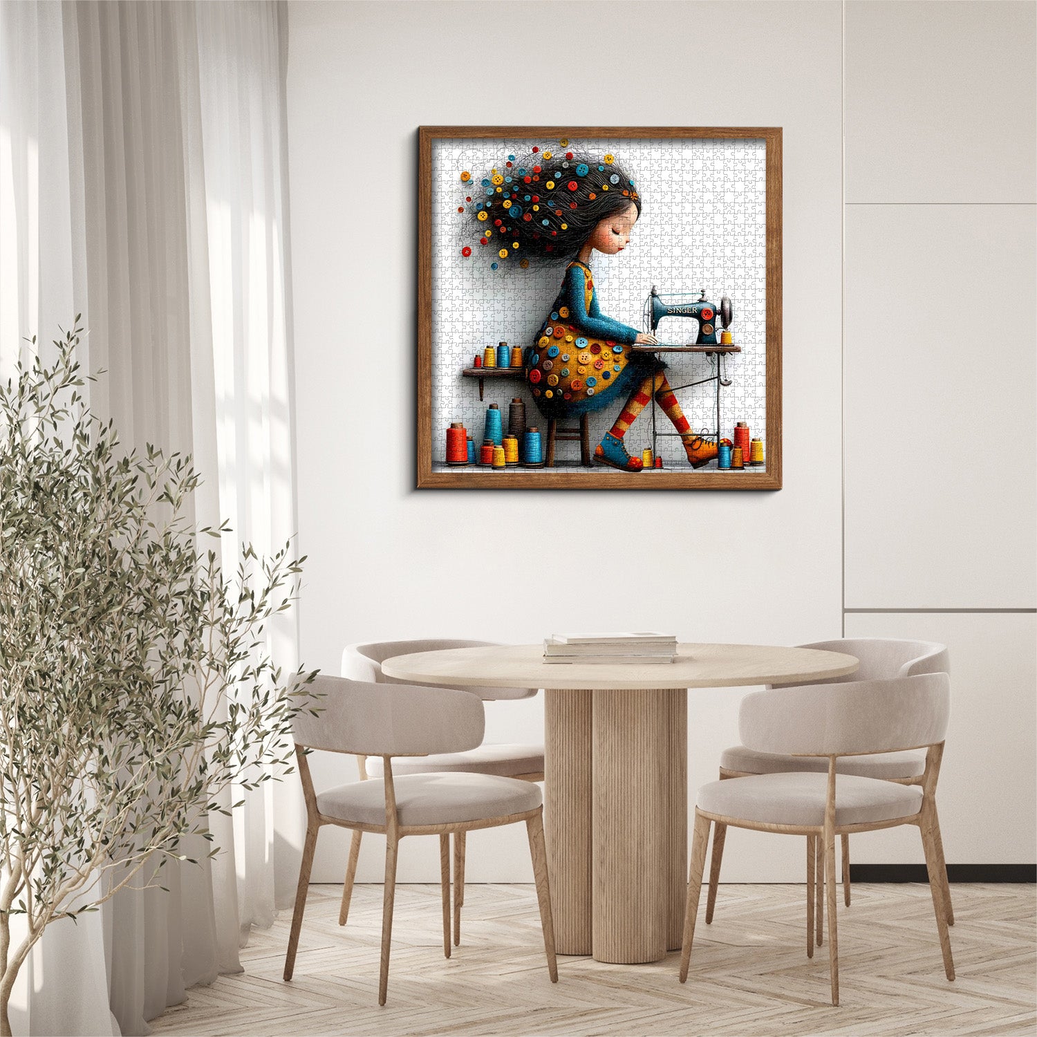 Sewing Girl Jigsaw Puzzle 1000 Pieces