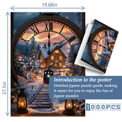 Fantasy Clock Train Jigsaw Puzzle 1000 Pieces