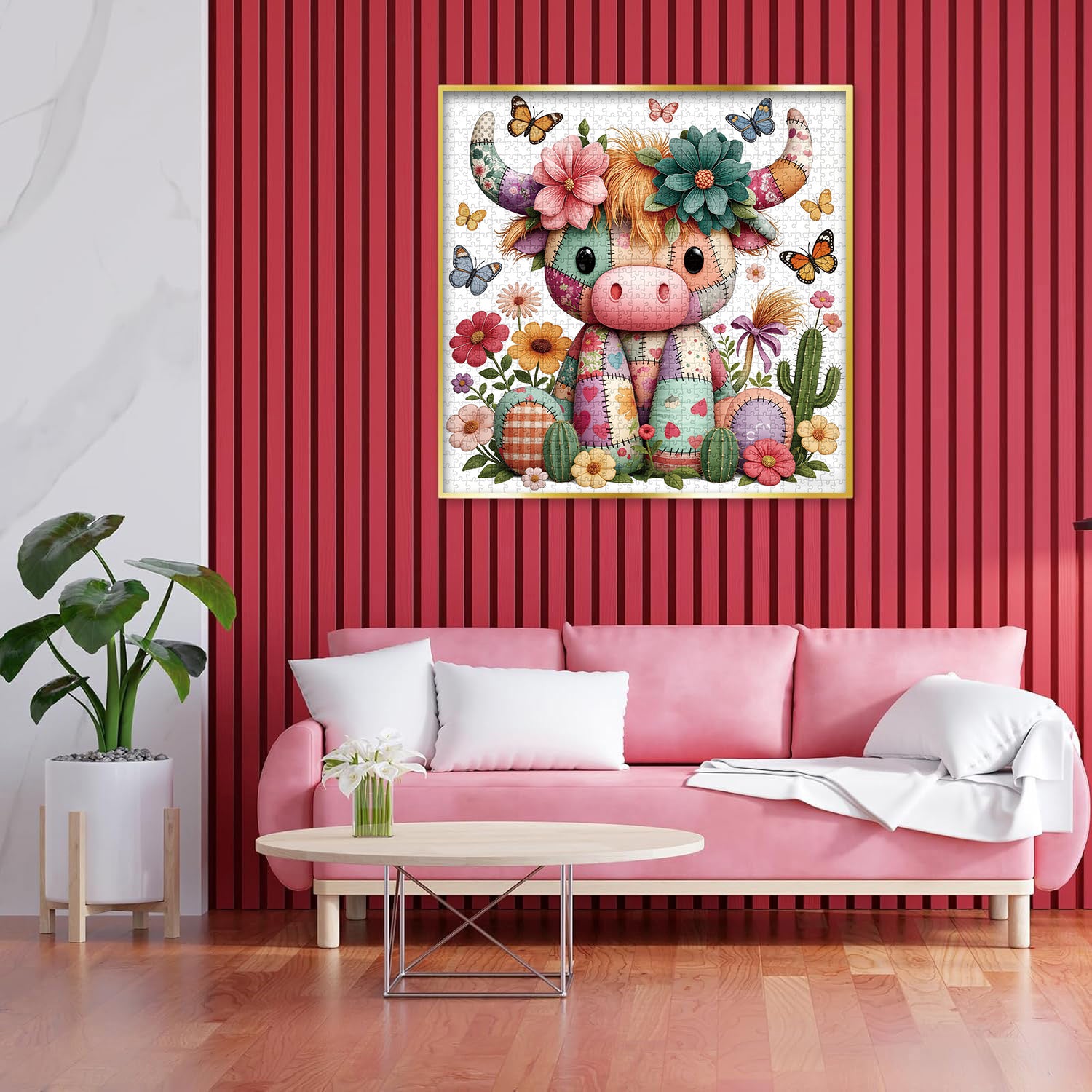 Patchwork Cow Jigsaw Puzzle 1000 Pieces