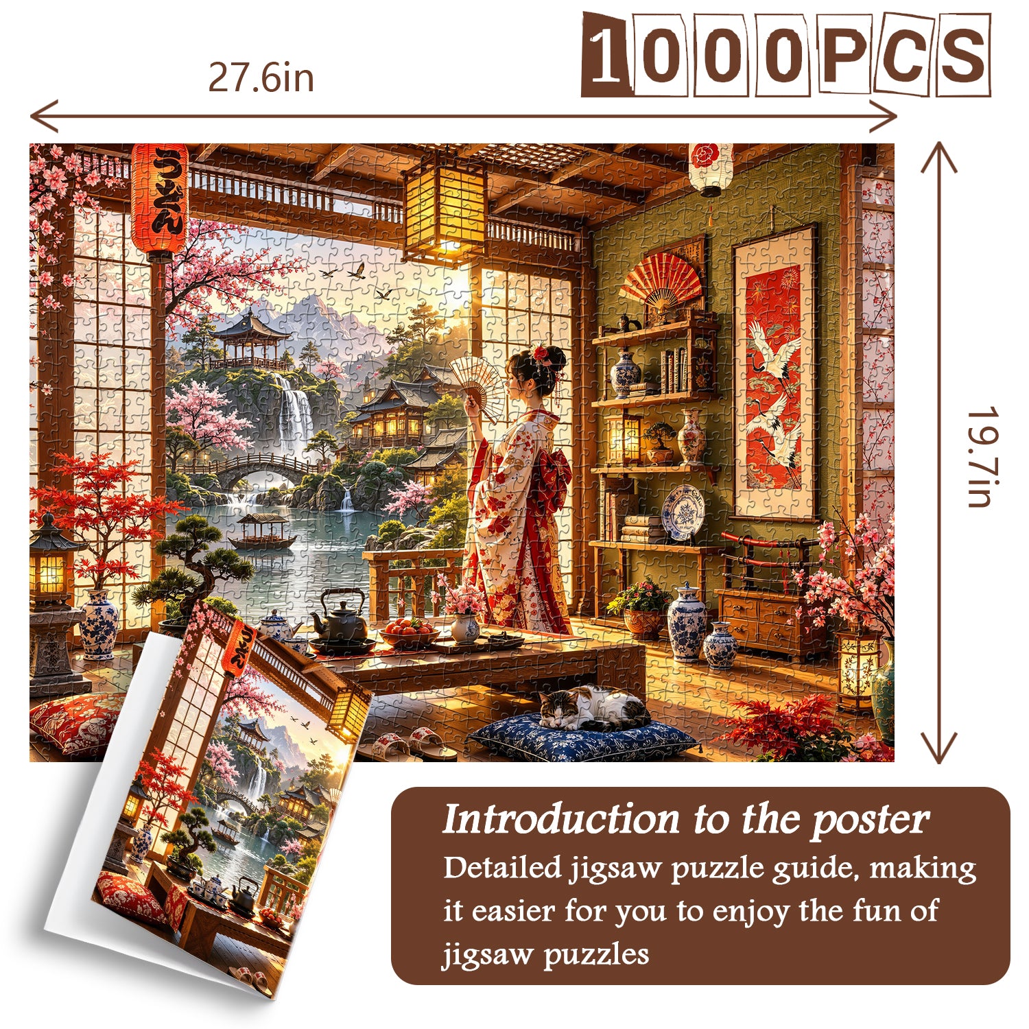 Japanisches Tee-Retreat-Puzzle 1000 Teile