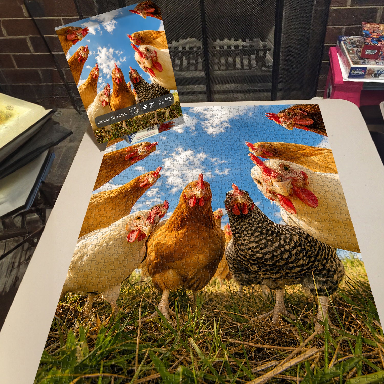 Curious Hen Crew Jigsaw Puzzle 1000 Pieces